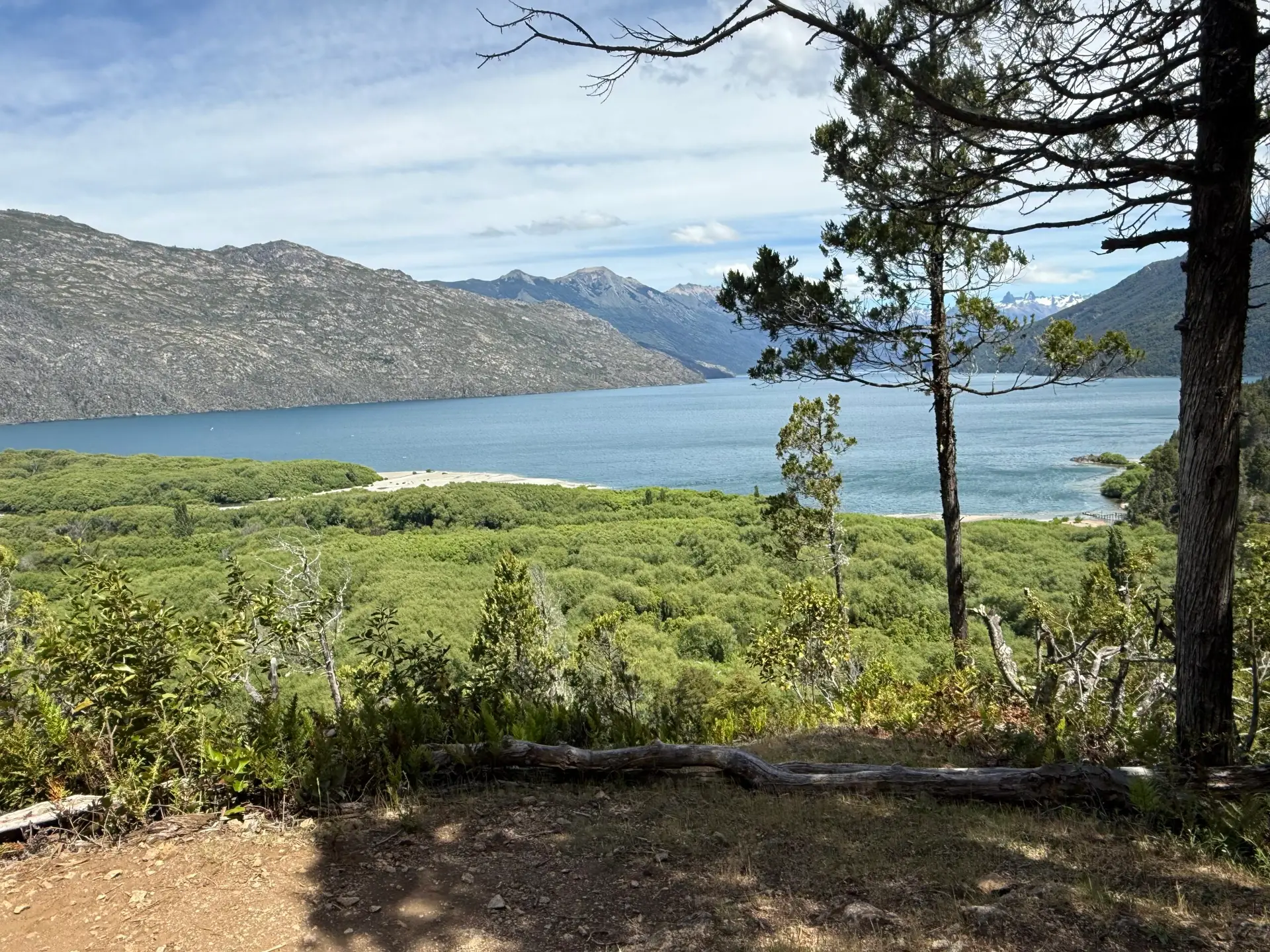 Lago Puelo from inside the National Park