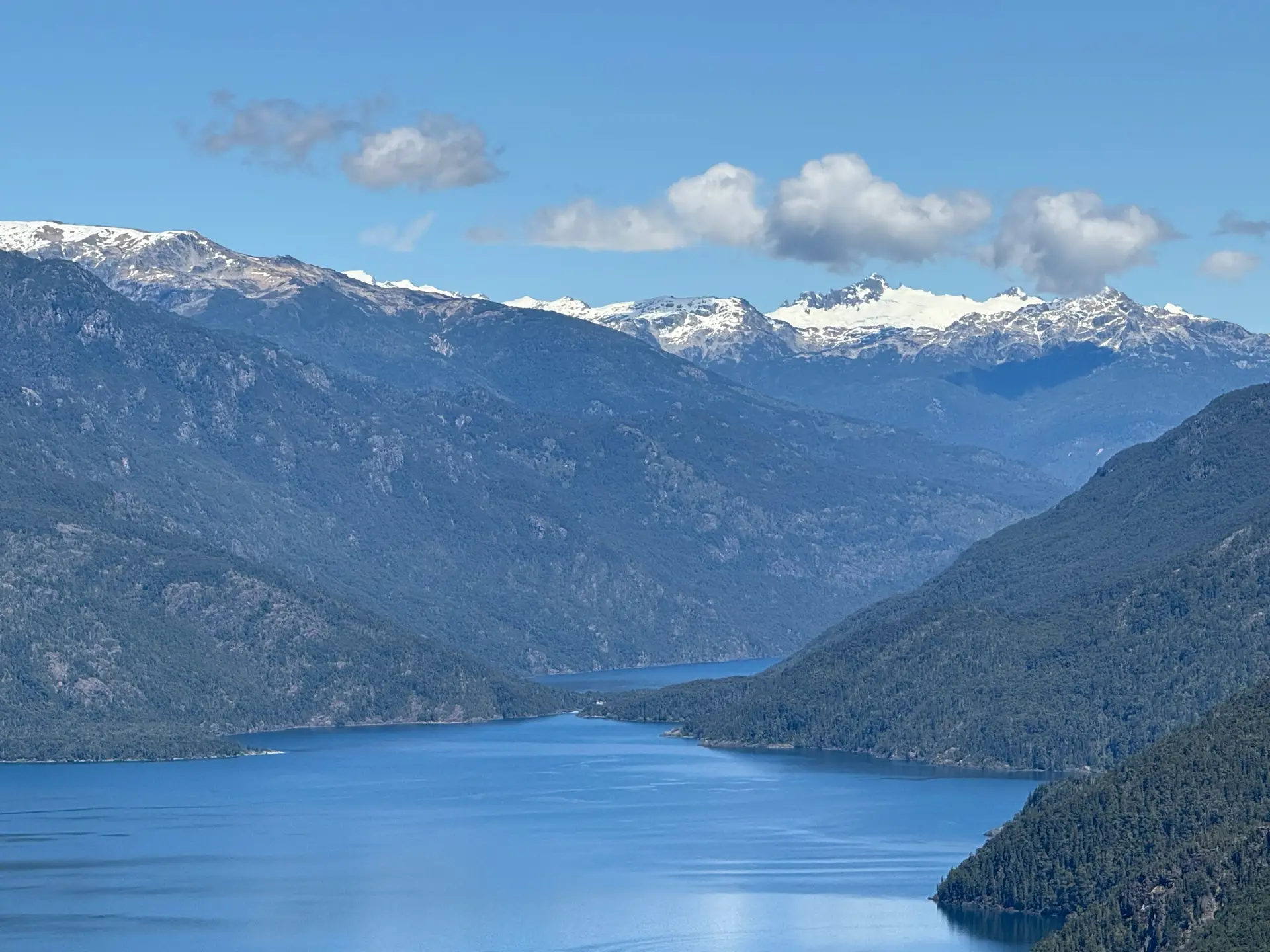 Photo of Lago Puelo from Overlook - Chile in the Background