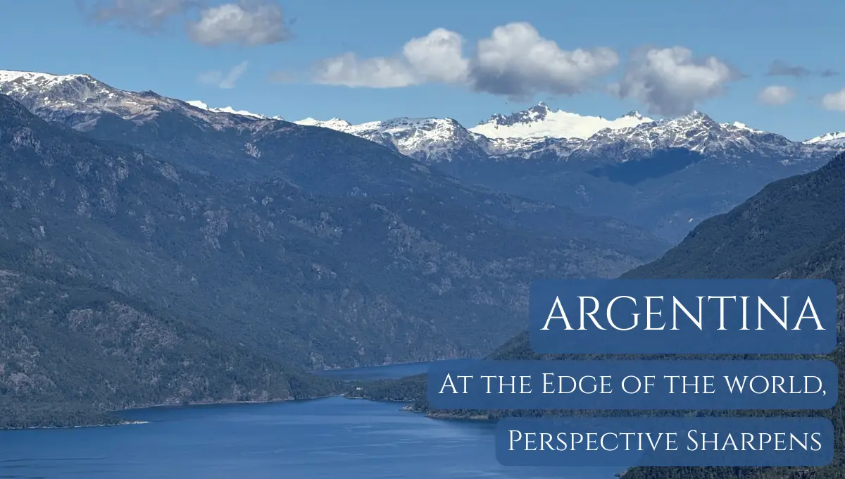 Argentina Page Hero Banner -- photo of Lago Puelo with Chile in the distance